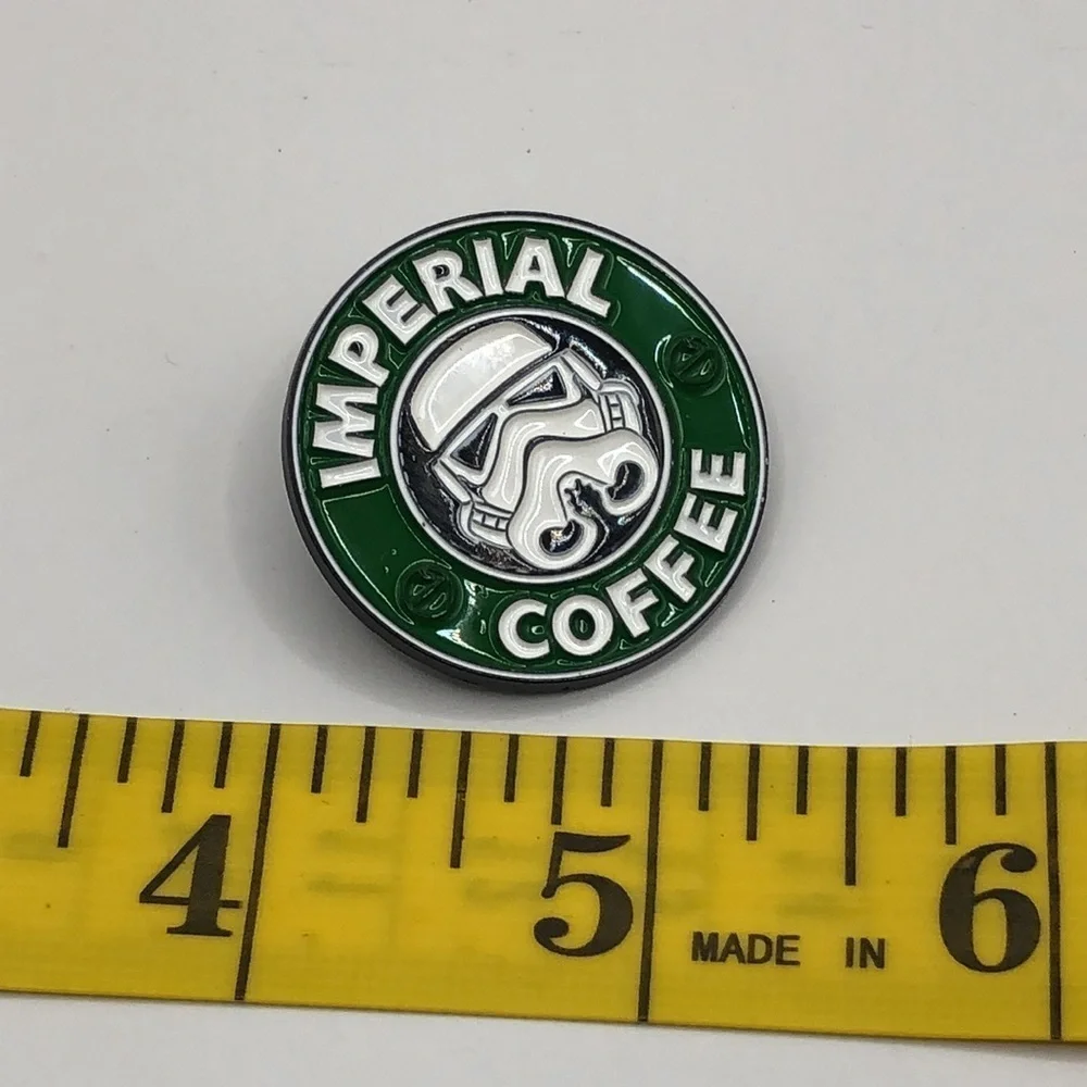 3/$25 “Imperial Coffee” Star Wars meets Starbucks Pin Badge Brooch Unisex